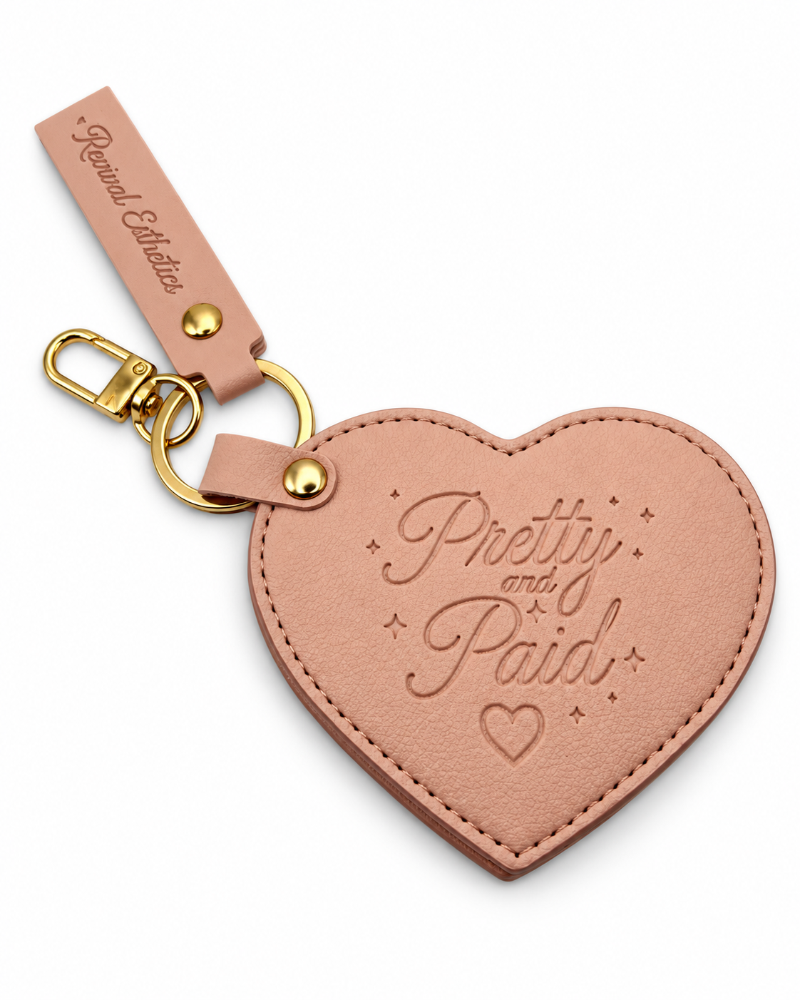 Mirror Heart Keychains