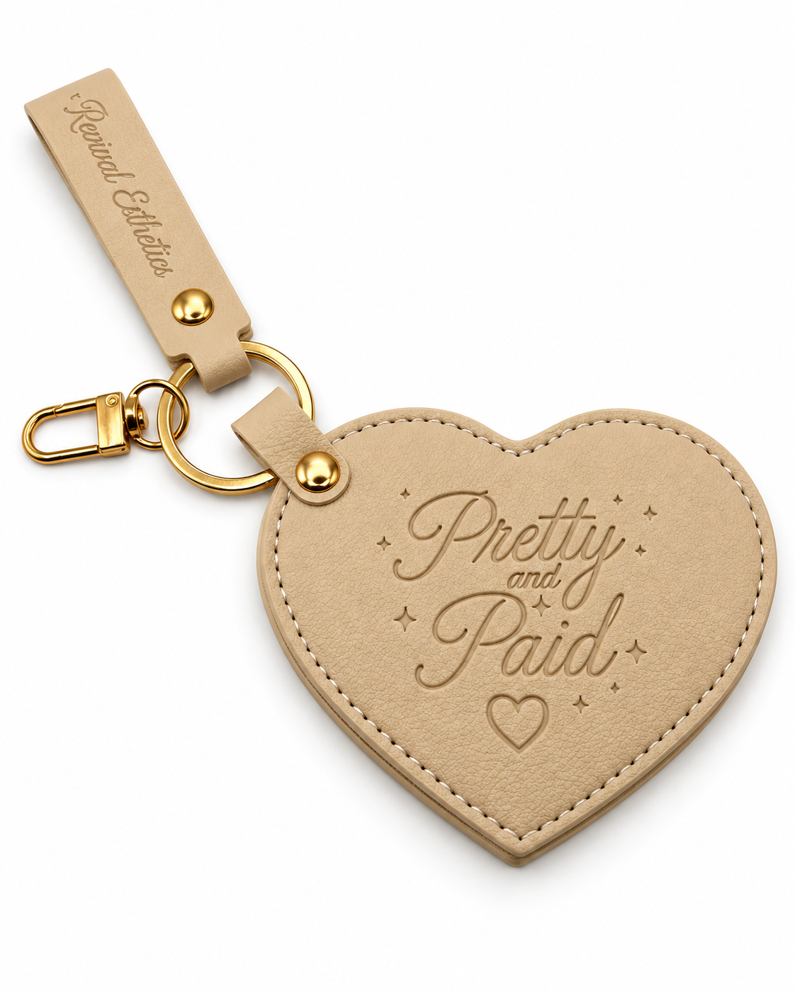 Mirror Heart Keychains